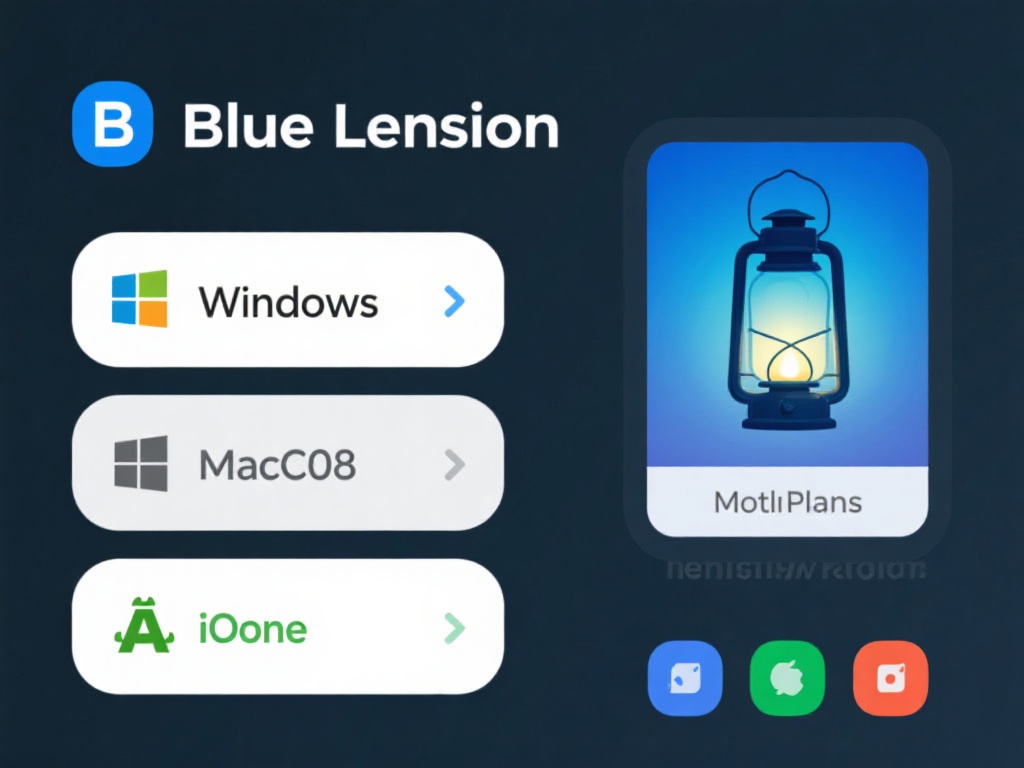 选择设备版本：蓝色灯笼支持多平台，包括Window