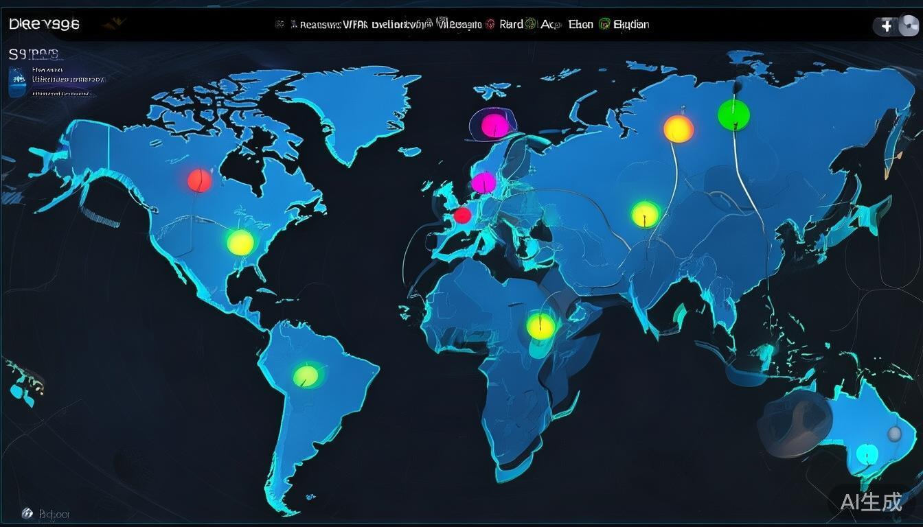 连接服务器：登录后，界面上会显示多个国家或地区的V